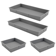 Vlakverdelers voor Eenvoudig Koken en Het Bereiden van Maaltijden - Oven, Magnetron, Vaatwasser, Koelkastvriendelijke Siliconen Bakjes met