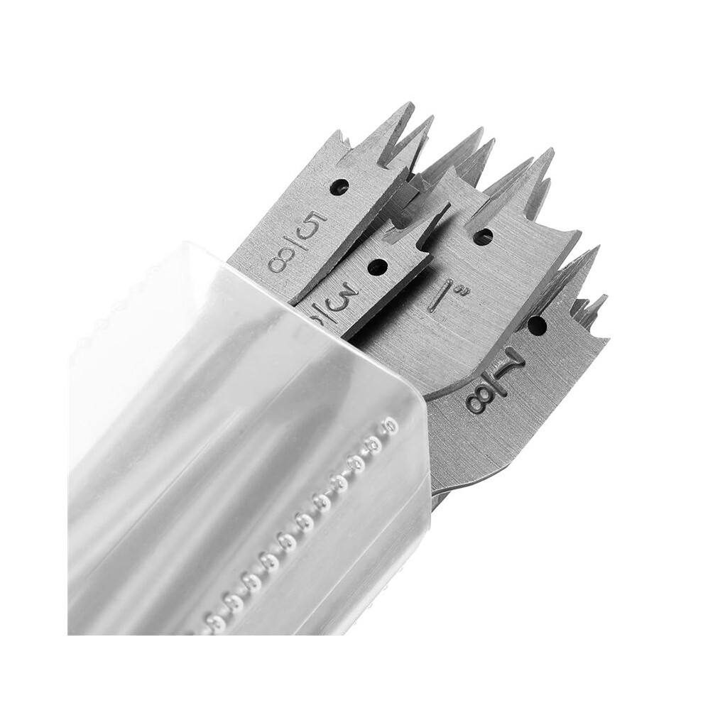 13-Piece Spade Drill Bit Sets, Alloy Steel Paddle Flat Bit, Flat Wood Hole Cutter Fit For Woodworking, Assorted Bits 6133283629904