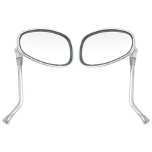 Universal Chrome Motorcycle Motorbike Mirrors for Honda Suzuki Kawasaki 10mm