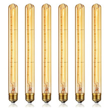 Dimmable Long Tubular Light Bulb E27 40W Retro Light Bulb 220V Industrial Home Bar Chandelier 6 Pcs