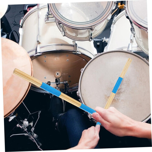 3 Pairs Drum Brushes Lightweight Durable for Beginner Jazz Drummers and Percussion Instruments 2