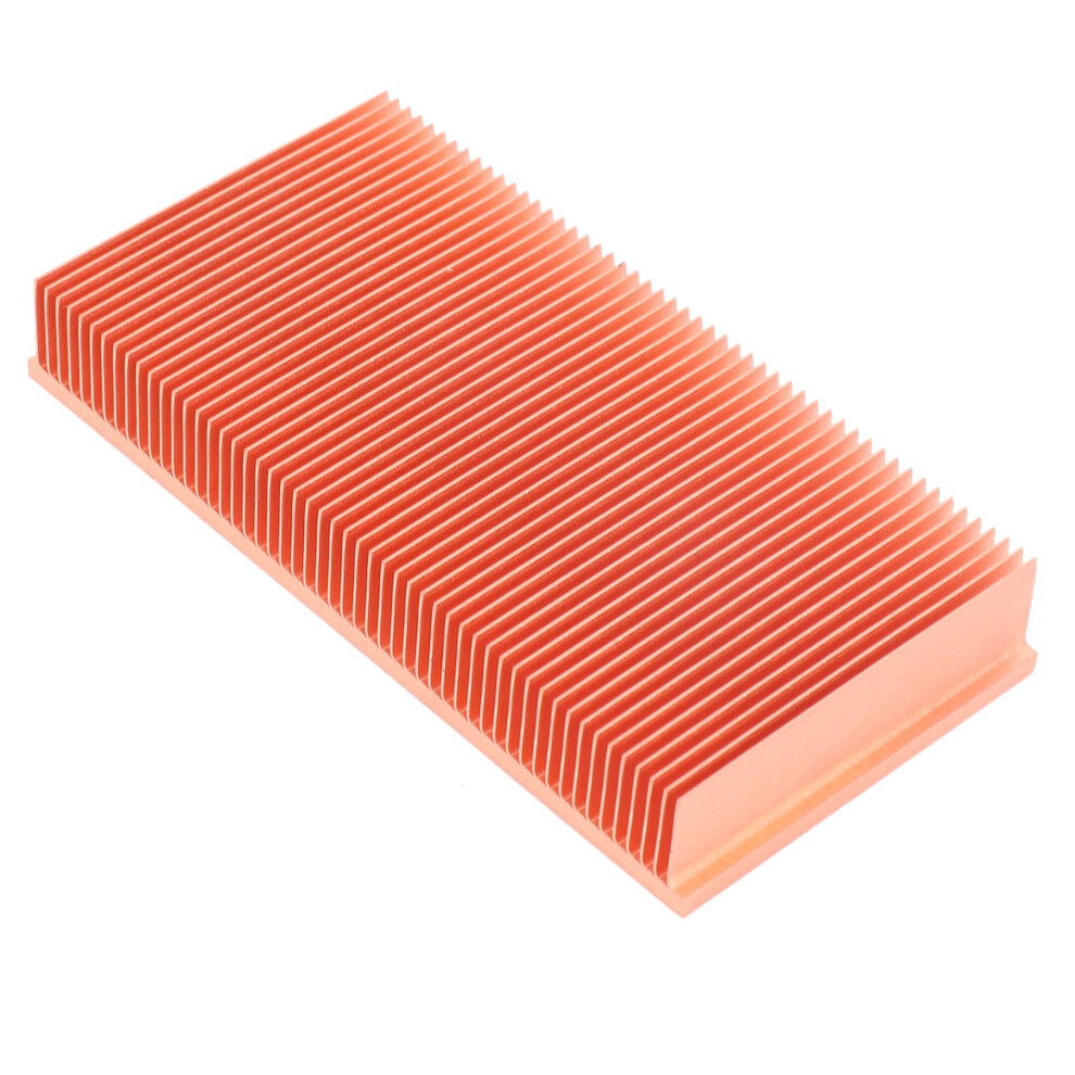 Pure Copper Heatsink 100X50x15mm Skiving Fin Heat Sink Radiator For Electronic Ram Chip Led Vga Cooling Cooler 6131667579401