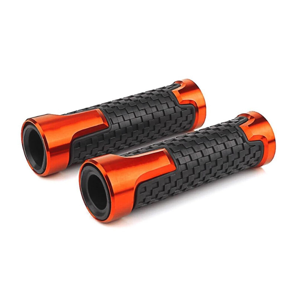 Motorcycle Handlebar Grips For Pcx125 Pcx150 Pcx160 20182024, Ergonomic Antislip Rubber, Orange 9001264666965