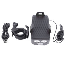 Luz LED recargable de carga rápida para bicicleta, faro delantero superbrillante multimodo, ángulo de iluminación ajustable, soporte para