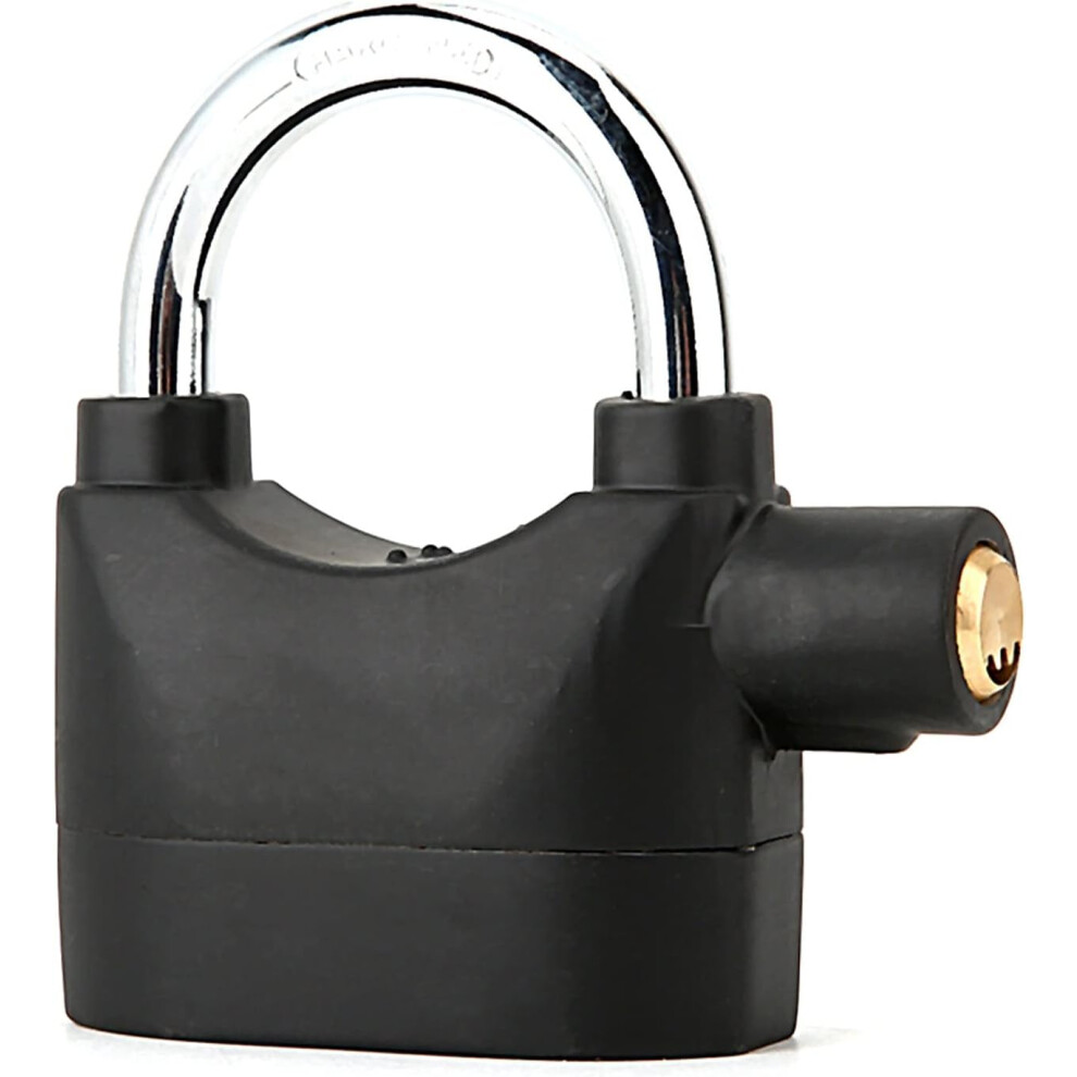Alarm Lock, Universal 110Db Alarm Padlock, Anti-Theft Security Siren Alarm Lock, Keyed Padlock For Door Window Motor Bicycle 749655514004