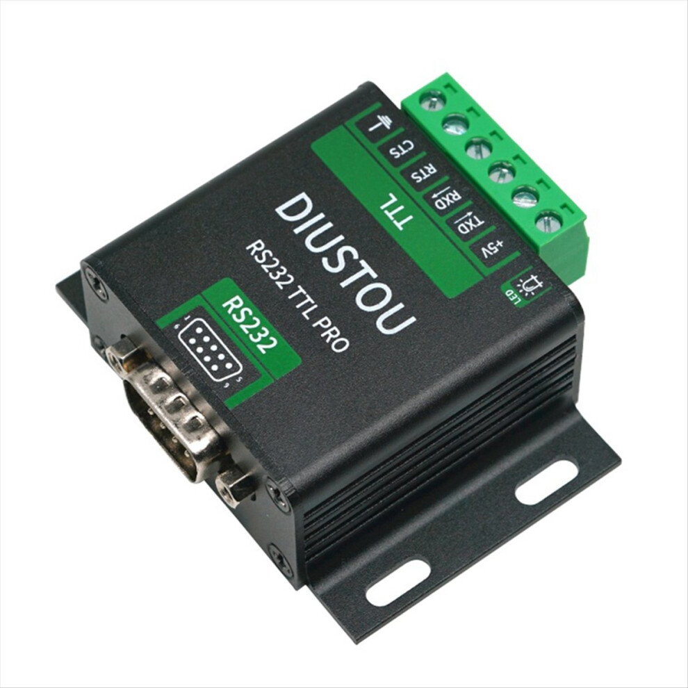 Rs232 To Ttl Isolated Converter Serial Port Module Ttl 232 Interface C Black 4853841170632