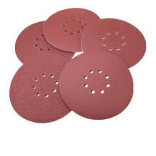 Sand Sheets Grinding Polishing Pads, 5 PCS 9 Inch 8 Hole Hook Sandpaper 601000 Grits 225mm Grinding Sanding Disc (320)