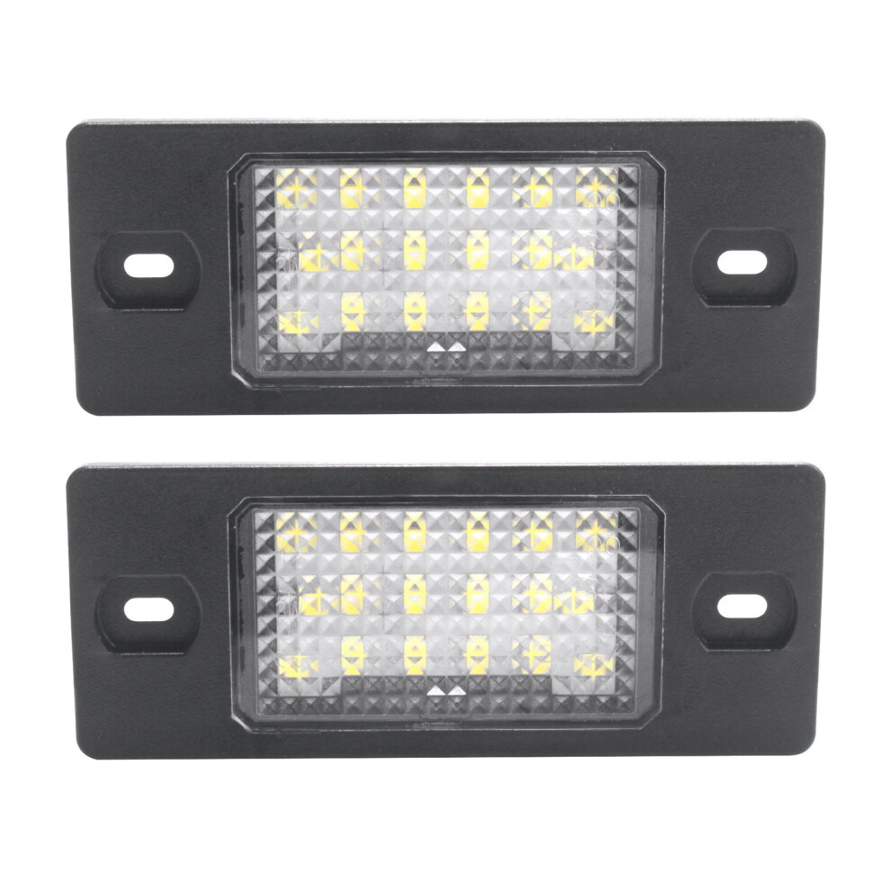 2Pcs No Error Led Number License Plate For Golf 5 Touring Touareg Tiguan Porsche Cayenne Light 6132924363924
