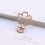 10x Heart Shape Lobsters Clasps Irregular Shape Key Chain-5 7