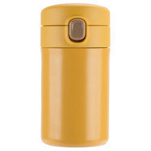 Auslaufsicherer Reisebecher, Thermosflasche aus Edelstahl mit Sicherheitsverschluss, vakuumisoliert hält Getränke heiß oder kalt, leicht zu