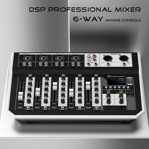 Outdoor Audio Mixer 99DSP Sound Mixing Console with USB Interface for 2