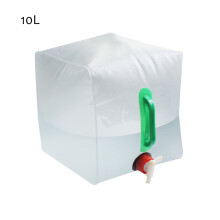 Contenitore per acqua a prova di perdite, pieghevole, per acqua potabile di emergenza, in PVC, portatile, per campeggio all'aperto, escursionismo,