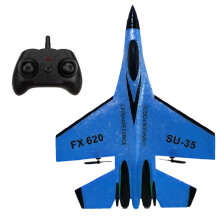 Avion telecomandat RC Hobby Glider, avion electric ușor din spumă EPP rezistent la impact cu sistem de stabilizare giroscopică pe 3 axe pentru