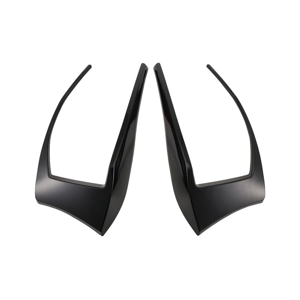 For -Golf 7 Mk7 Gtd 2012-2015 Rear Bumper Splitter Canard Fog Lamp Air Vent Side Trim Cover Bright Light/Black 6132468391858