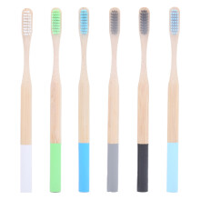 Milieuvriendelijke mondhygiëneoplossingen, ergonomisch ontwerp geschikt voor kleine handen, biologische bamboe tandenborstelset (6 stuks), zachte