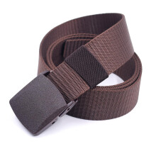 Stylish, casual outdoor training belt, comfortable nylon, durable material, multipurpose design Kaffee 125cm