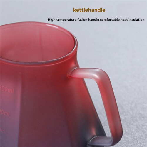 Coffee Filter Hand Drip Pot Percolators Borosilicate Glass Pour Coffee Tea Set with Walnut Handle 1