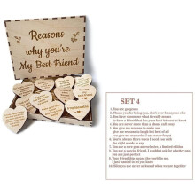 Friendship Present Wooden Box Treasure Chest With Heart Shape Sentimental Gifts You Got A Friend Graduation Memorial Present Wood Sign Jewelry Hollow