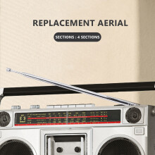 Replacement 60cm 4 sections Telescopic Antenna Aerial for Radio TV