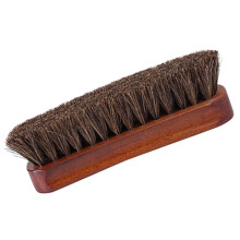 Horse Hair Shoe Brush with Handle Soft Bristles for Leather Shoe Polishing and Boot Cleaning