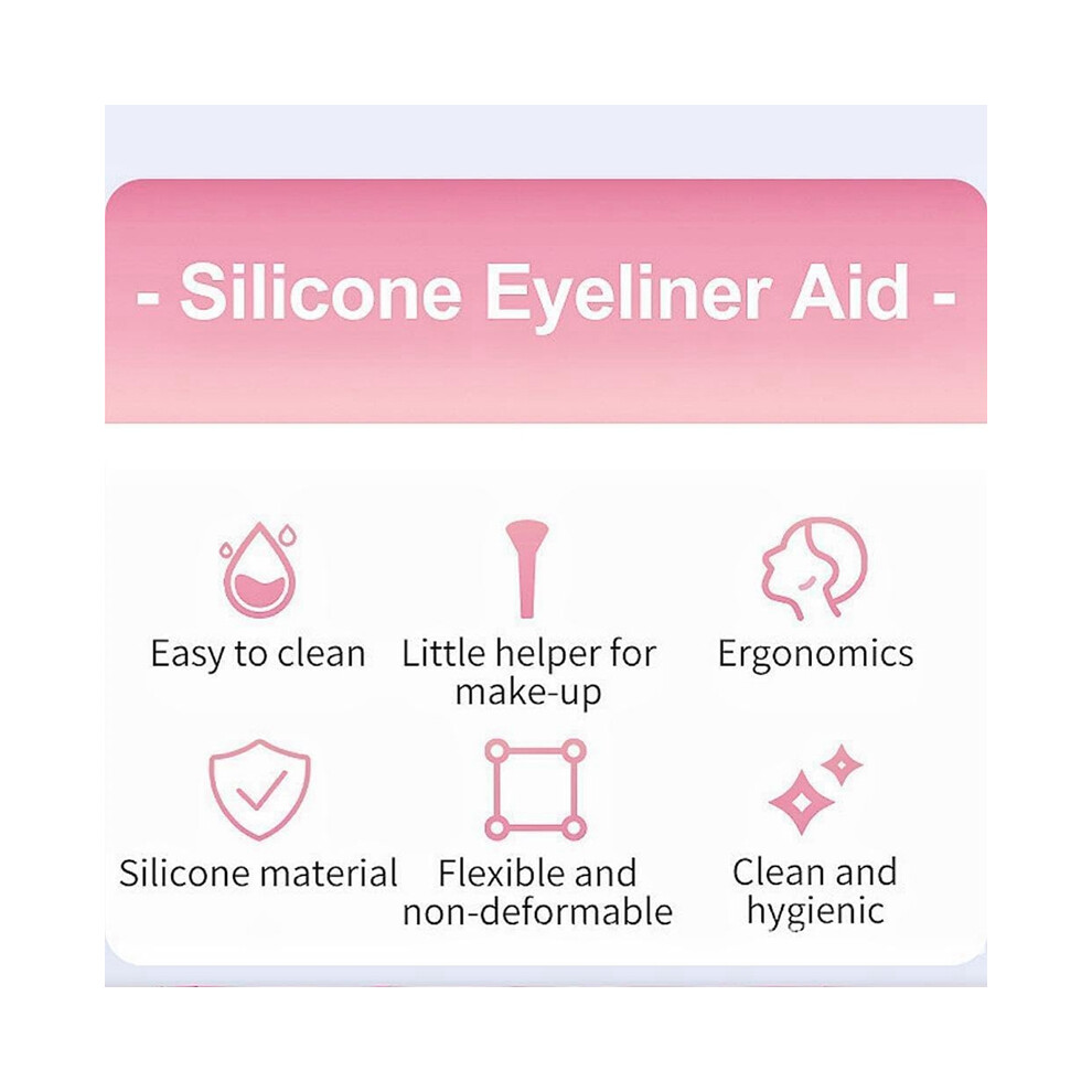Typecat 3-In-1 Makeup Lash Tool Silicone Upper And Lower Mascara Applicator Lash Guard Reusable Eye Makeup Tool With Eyeliner