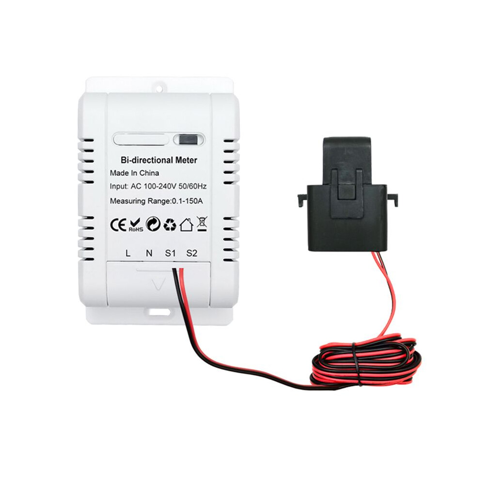 Solar Pv Bidirectional Two Way Zigbee Energy Meter With Clamp Current Sensor Tuya Kwh Monitor Automation 110V 240Vac 6132286763899