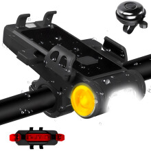 Verlicht je reis: IPX5 waterdicht, USB oplaadbaar, eenvoudige installatie, breed lichtbereik, superheldere LED-fietsverlichting voor veiligheid en