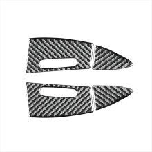Voor auto's van 2003-2010: Carbon Fiber Achterportier Asbak Paneel Cover Sierlijst Interieur