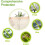 Frost protection cover with drawstring for shrubs, trees, potted plants (2 pieces) 3
