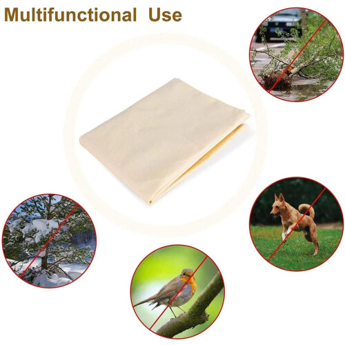 Frost protection cover with drawstring for shrubs, trees, potted plants (2 pieces) 1