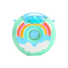 Draagbare, lekvrije waterfles, gemaakt van voedselveilig materiaal, ideaal voor kinderen. Leuk donutontwerp met verstelbare band, perfect voor school