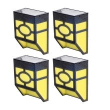 Luces solares decorativas para pared exterior, luces solares para pared exterior con modos de cambio de color para un paisaje o jardín vibrante.