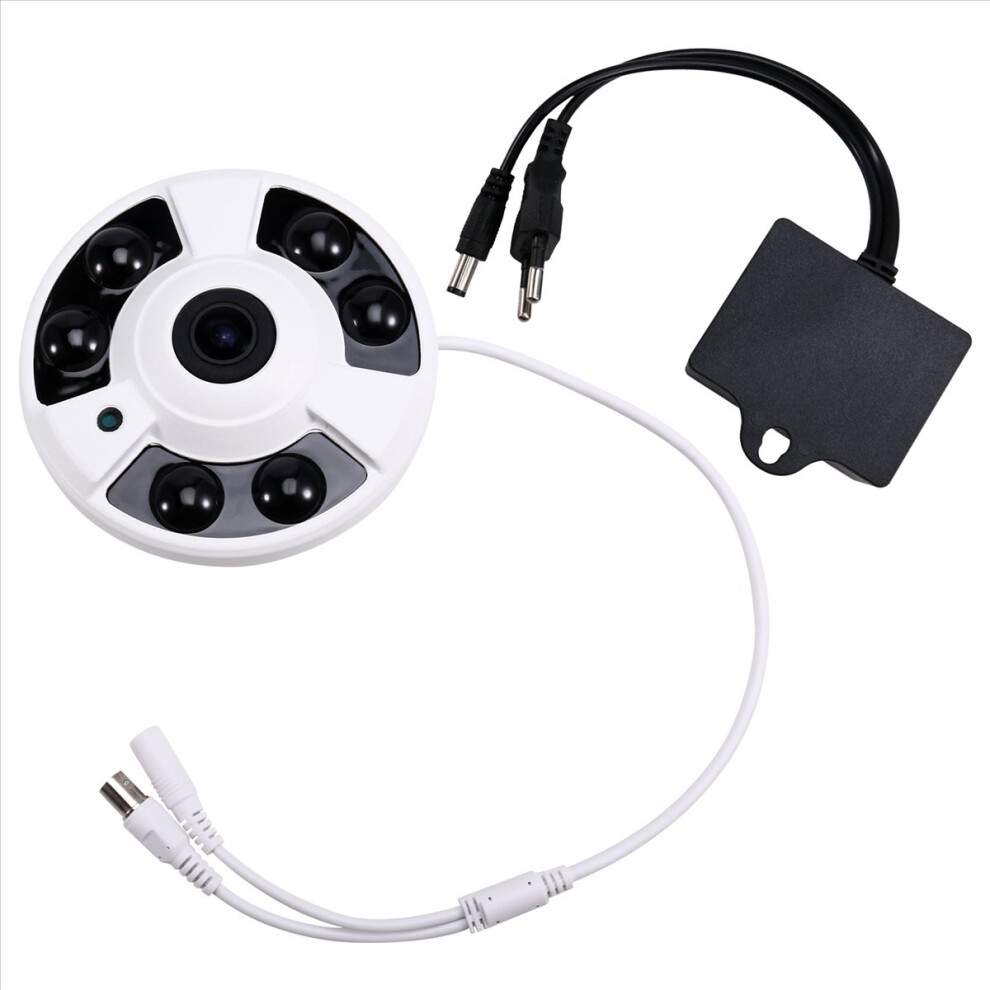 5Mp Wifi Camera Fisheye Lens Panoramic Audio Record Motion Detection E 4852261858915