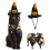 Εορταστικό καπέλο για κατοικίδια για το Halloween, μοναδική κάπα και καπέλο μάγου για 4