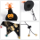 Εορταστικό καπέλο για κατοικίδια για το Halloween, μοναδική κάπα και καπέλο μάγου για 3