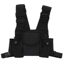 Le radio Pocket Radio Chest Harness cassa anteriore Confezione Pouch Holster Vest caso Rig portare per 2 Way Radio Walkie Talkie Adatto per