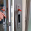 (White) 2-Piece Sliding Door Lock with Keys, Embedded Installation, Single-Sided Hook Lock for Aluminum Doors and Windows 5
