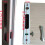 (White) 2-Piece Sliding Door Lock with Keys, Embedded Installation, Single-Sided Hook Lock for Aluminum Doors and Windows 2