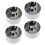 4pcs Stainless Steel Cake Ring Set NonStick Quick Release Baking Mold Easy Clean Durable 1
