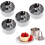 4pcs Stainless Steel Cake Ring Set NonStick Quick Release Baking Mold Easy Clean Durable 2