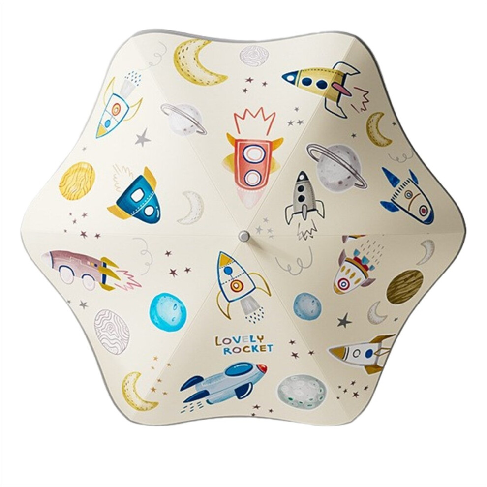 Cute Cartoon Umbrella Uv Protect Kids Sunny And Rainy Long Umbrel Spac 4853841184547