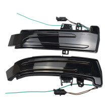&Amber Dynamic LED Turn Signal Light Rearview Mirror Light Indicator Blinker for - W221 W212 W204 W246