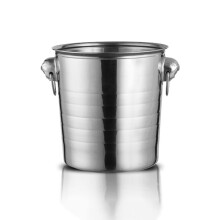 Ice Bucket Stainless Steel Wine and Champagne Cooler 5L Double Wall with Handle Keeps Drinks Cold