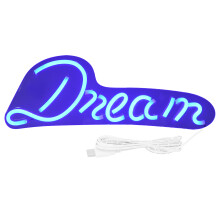 Flexibele LED-lichtstrips, acryl achterplaat zorgt voor een veilig en duurzaam ontwerp, kleurrijke neonreclames met droomthema voor huisdecoratie,
