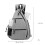 Rucksack Verstellbare Schultertasche 7