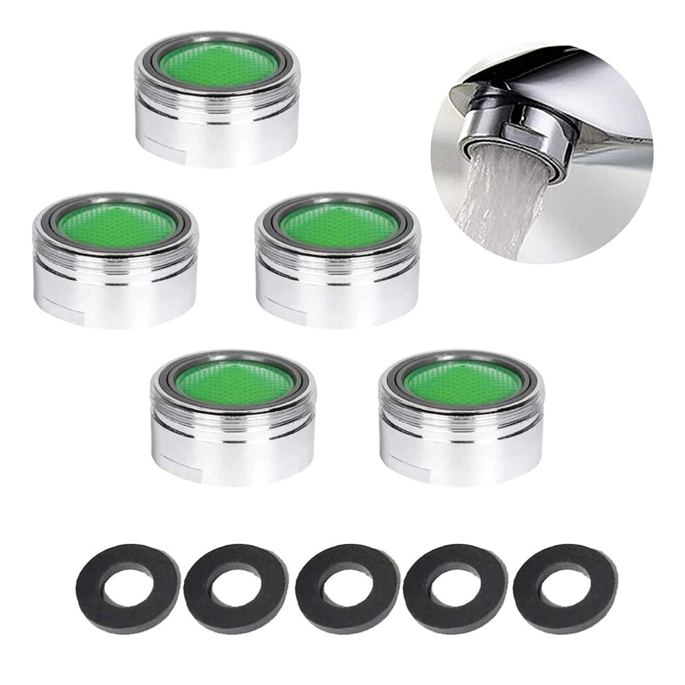 Precision Threads Faucet Adapter For Removable Aerators, Solid Brass Constructed Water Saver Reduces Leaks, Prevents Rust Daily Wear For Kitchen Sinks 9466005140553