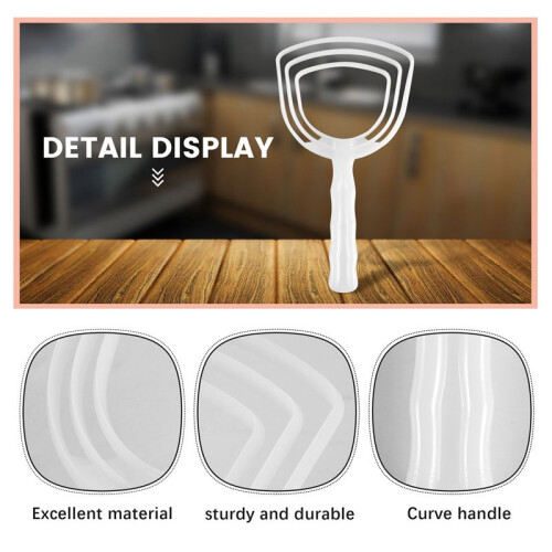 Meat Scraper Bone Dust Scraper Bone Scraper White Poly Scraper Bone Dust Remover Square Bone Dust Scraper 2