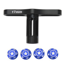 Dadi compatibili multimarca per modelli in scala da 1/8 a 1/14, dadi ruota Rc17Mm, lavorazione di precisione ad alta accuratezza, strumento per la