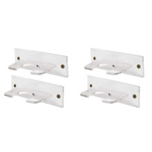 Pack of 4 Baseball Bat Holder for Vertical Display Acrylic Bat Hanger Wall Mount for Baseball or Softball Bat Rack