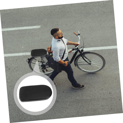 Removable Bicycle Saddle Back Seat with NonSlip Black Stretch Leather, Compatible with Various Models 1